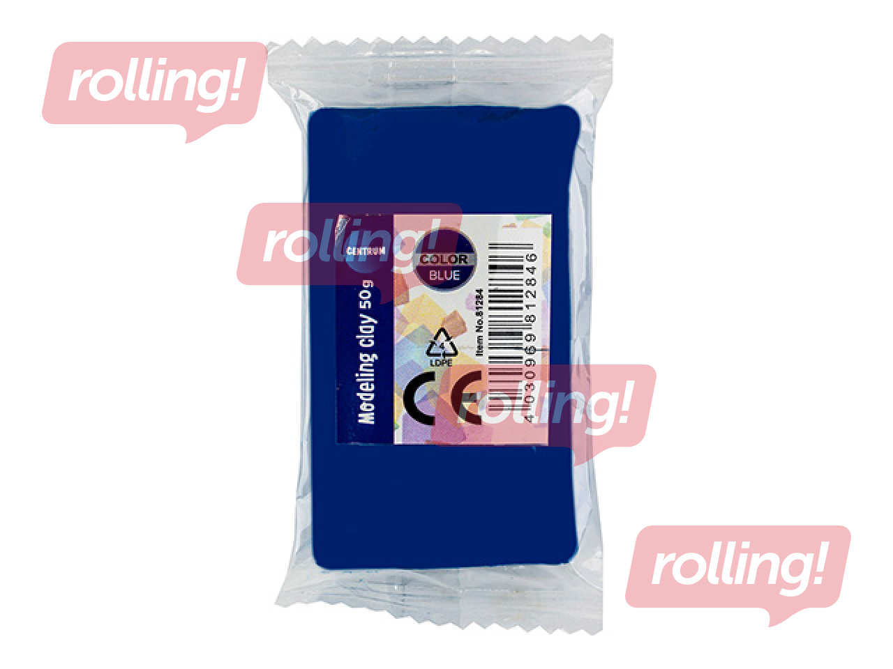 Plastilīns Centrum, zils, 50g