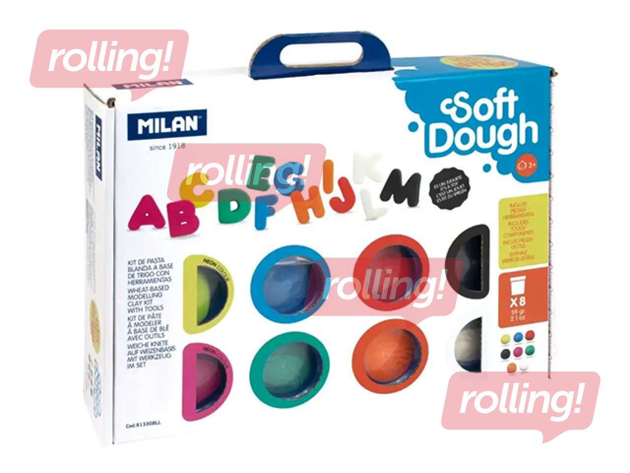 Plastilīna - modelēšanas masas komplekts 