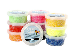 Veidošanas putu masas komplekts Creative, dažādas krāsas, 10x35g
