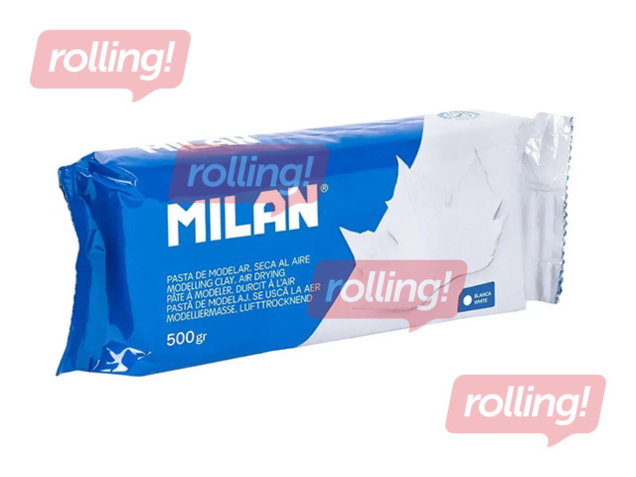 Veidošanas māls Milan, balta, 500g