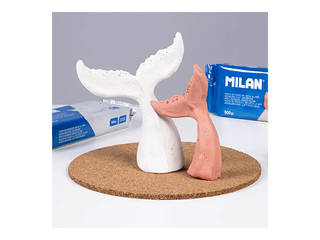 Veidošanas māls Milan, balta, 500g