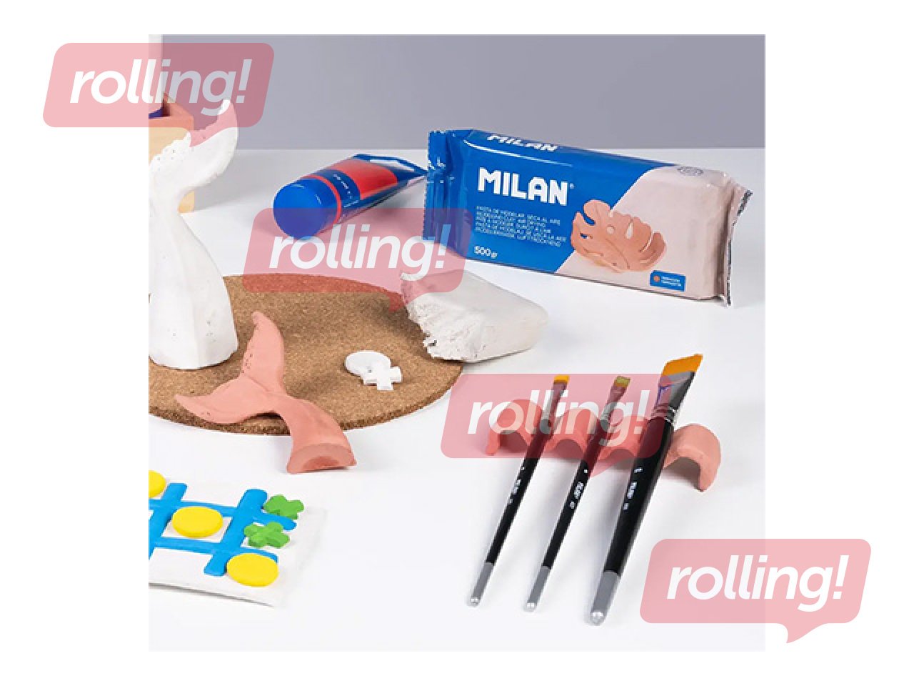 Veidošanas māls Milan, brūna, 500g