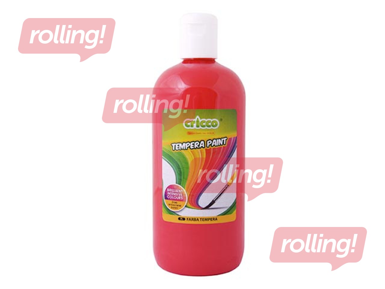 Guaššvärv Cricco, punane, 500ml