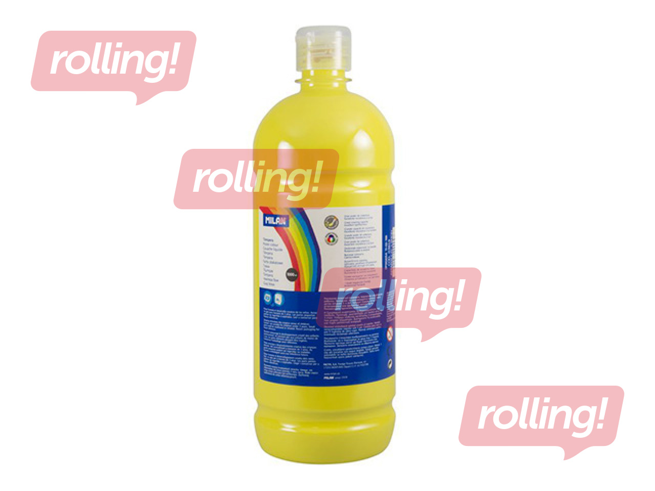 Plakativärv Milan, kollane, 500ml
