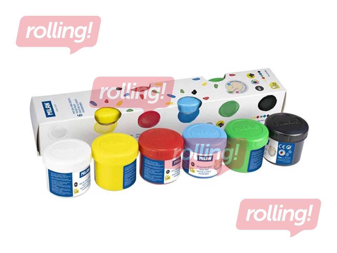 Pirkstiņkrāsas Milan, 40ml, 6 krāsas