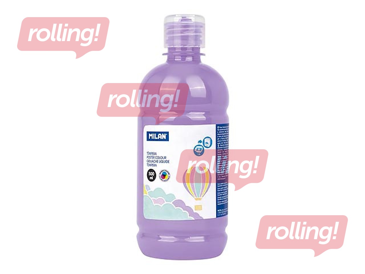 Plakativärv Milan, pastelne lilla, 500ml