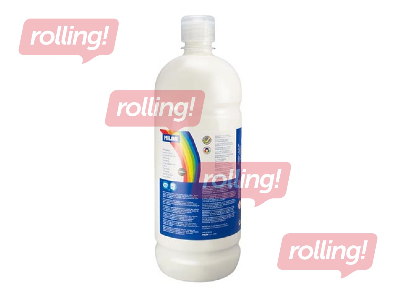 Plakativärv Milan, valge, 1000ml