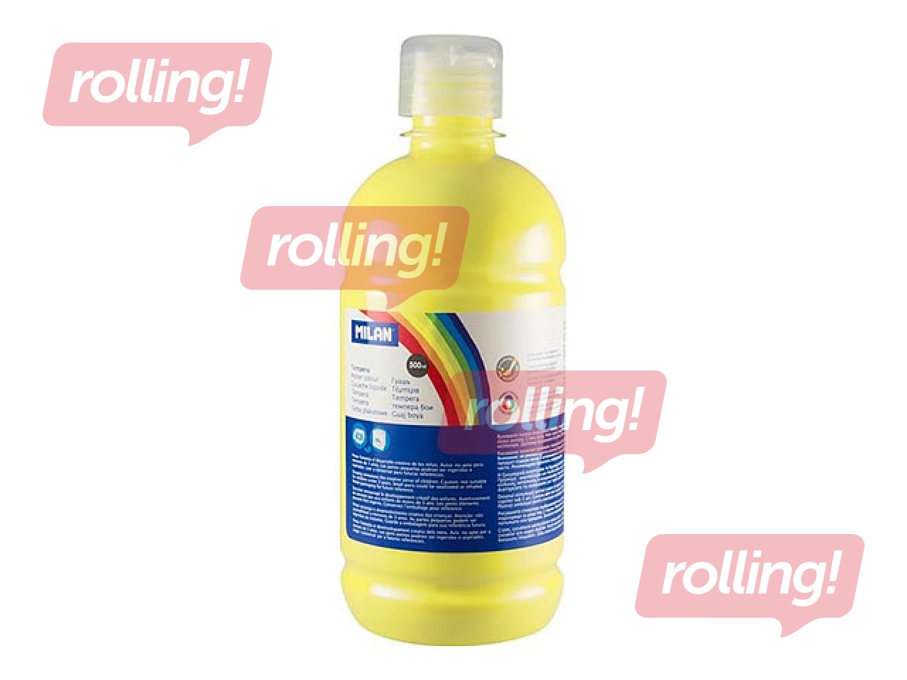 Plakativärv Milan, sidrunikollane, 500ml