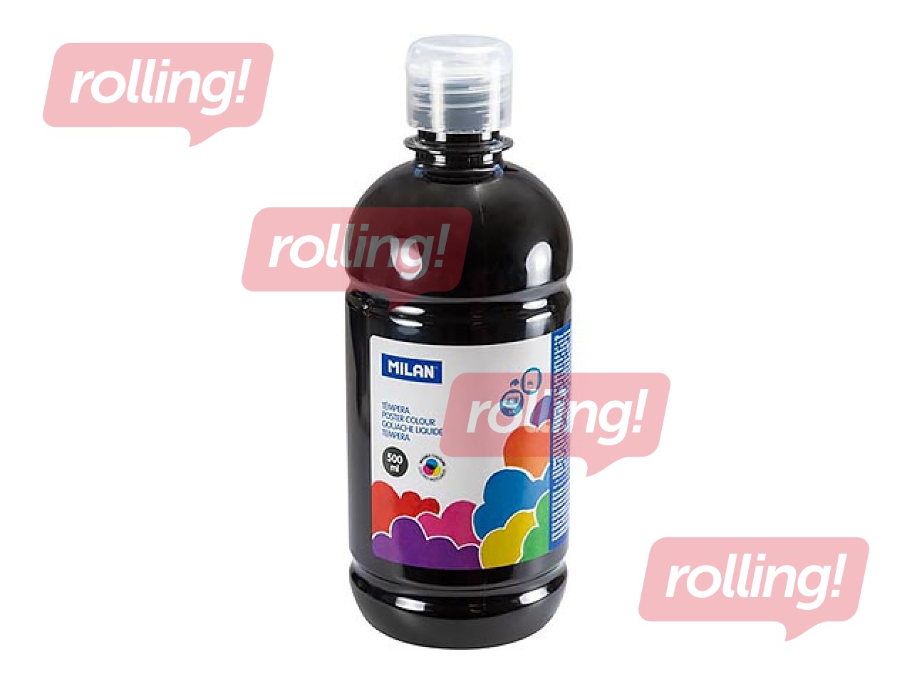 Poster paint Milan, black, 500ml