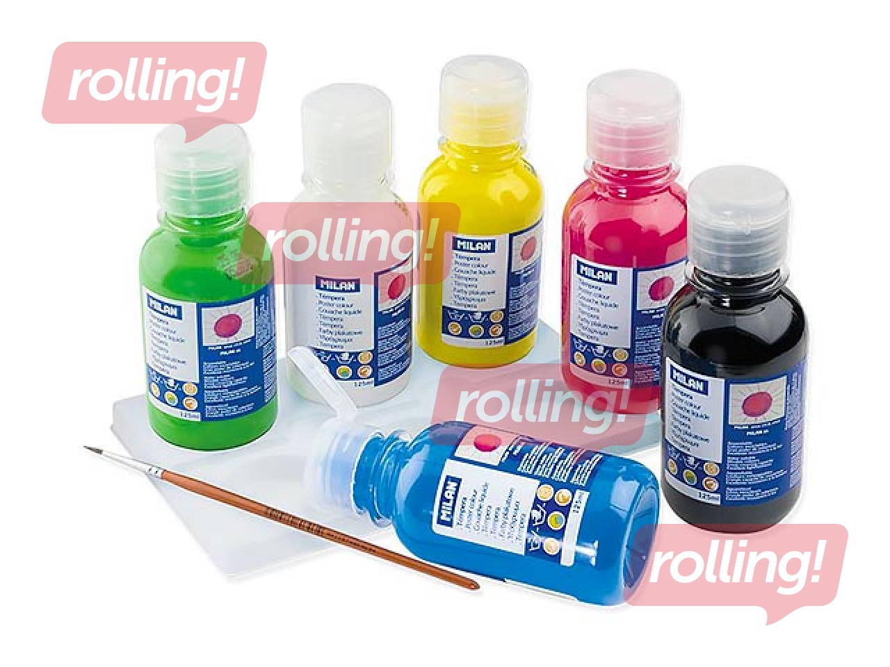 Guaša krāsas Milan, 125ml, 6 krāsas