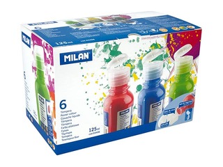 Plakativärvid Milan, 125 ml, 6 värvi