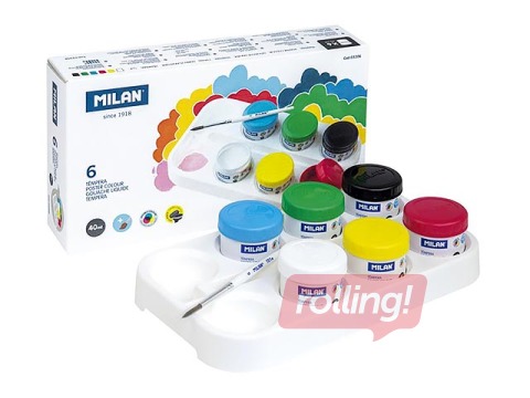 Poster paint Milan, 40ml, 6 colours