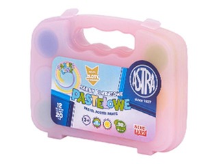 Guaša krāsas ar otiņu Astra plastmasa kastē, 20ml, 13 krāsas