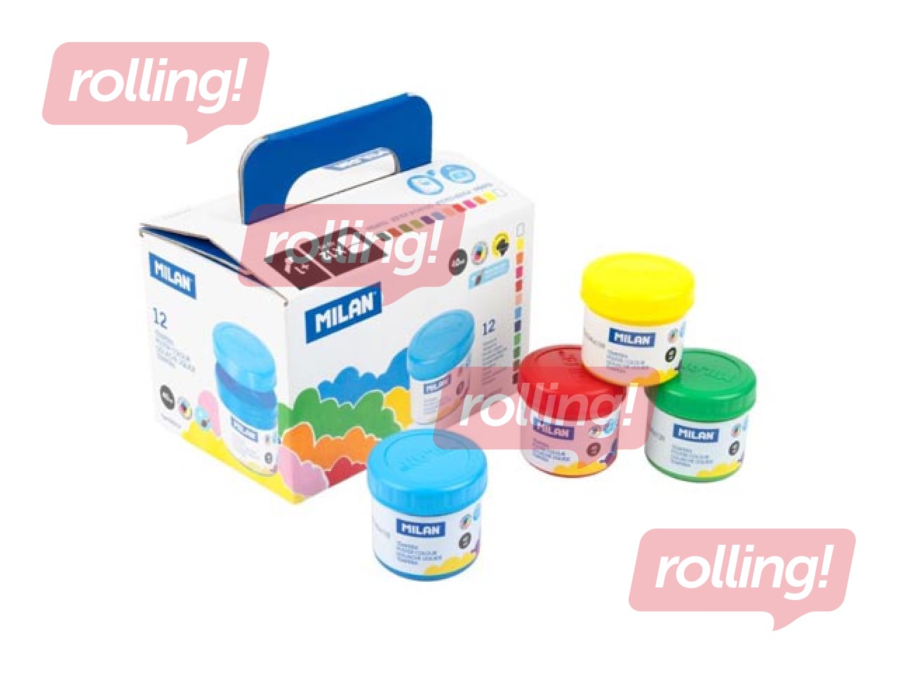Guaša krāsas Milan, 40ml, 12 krāsas