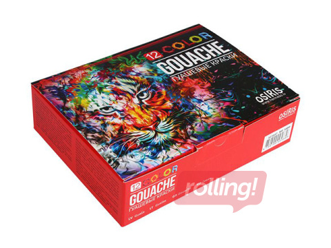 Guaša krāsas Osiris, 20ml, 12 krāsas