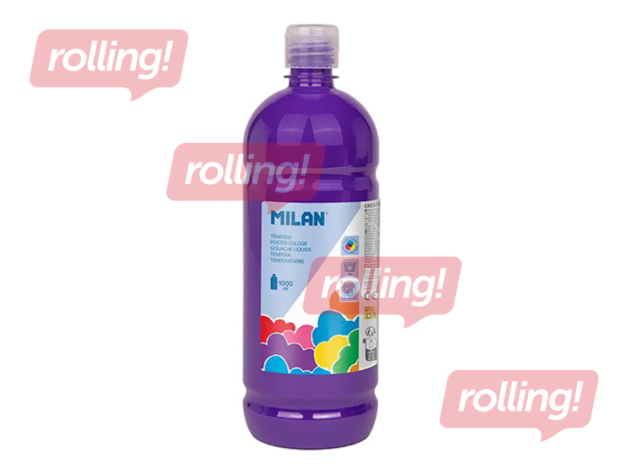 Gouache paint Milan, violet, 1000ml