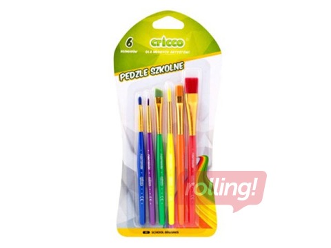 Otiņu komplekts Cricco akvareļiem un guašai, 6 gab.