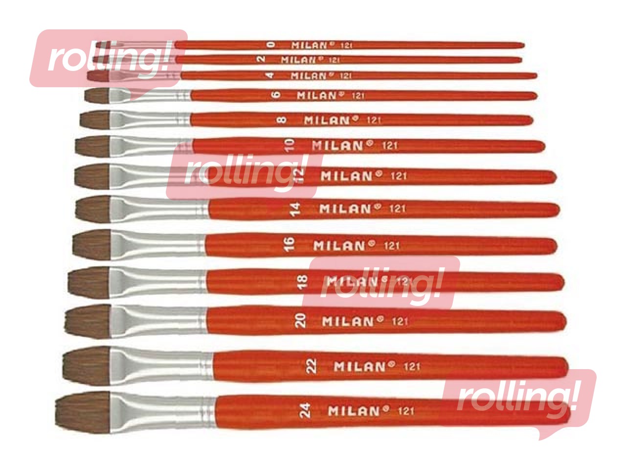 Brush Milan 121, Nr.6, flat