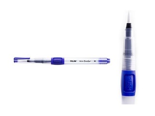 Кисть Milan с емкостью для воды, круглая