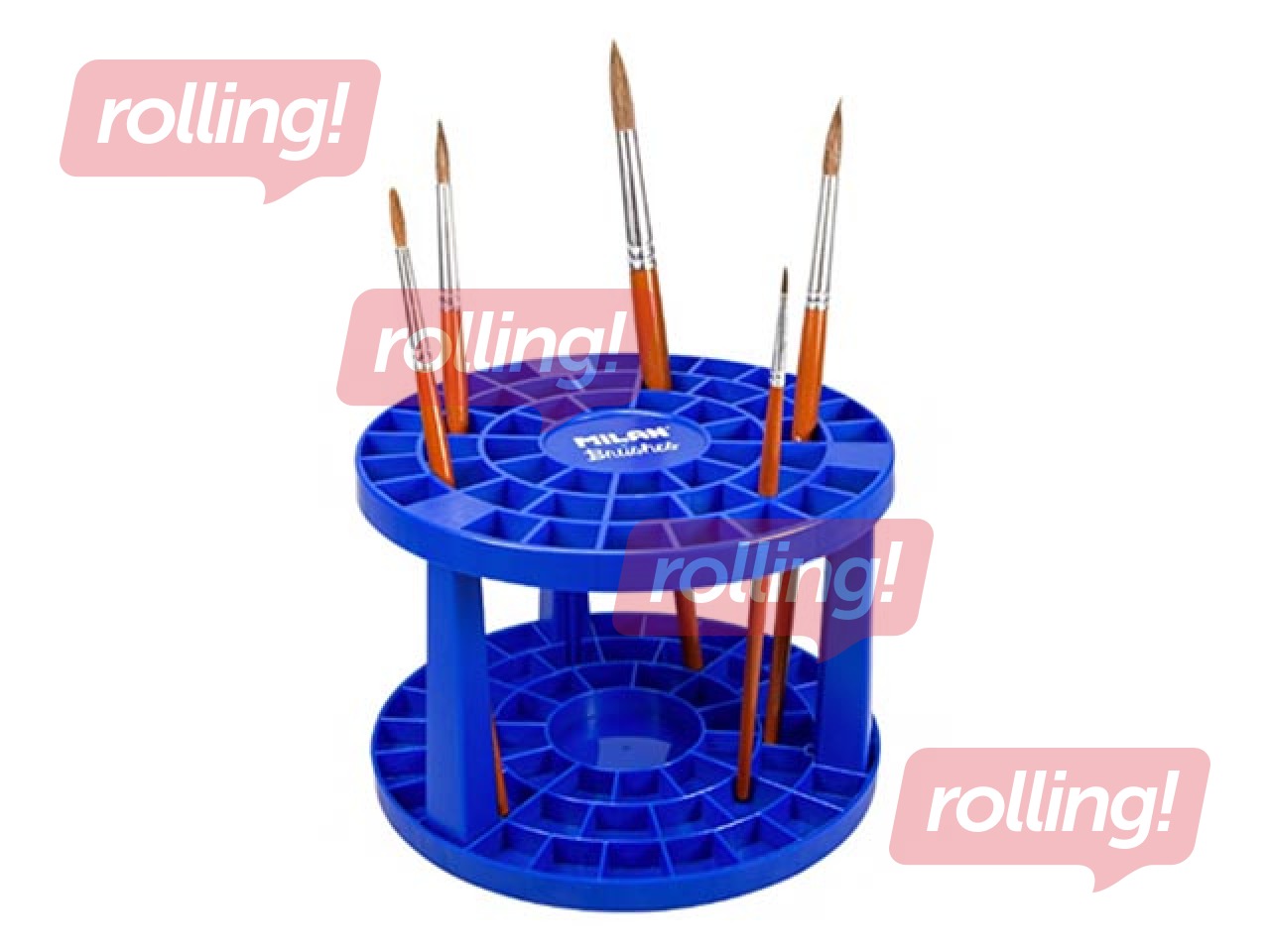 Brush holder Milan, blue