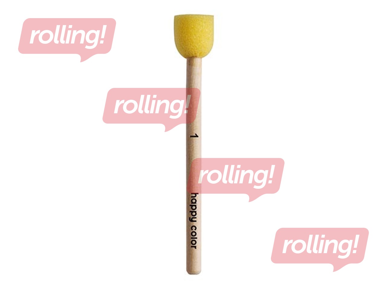 Sūkļveida otiņu komplekts Happy Color, 4 gab