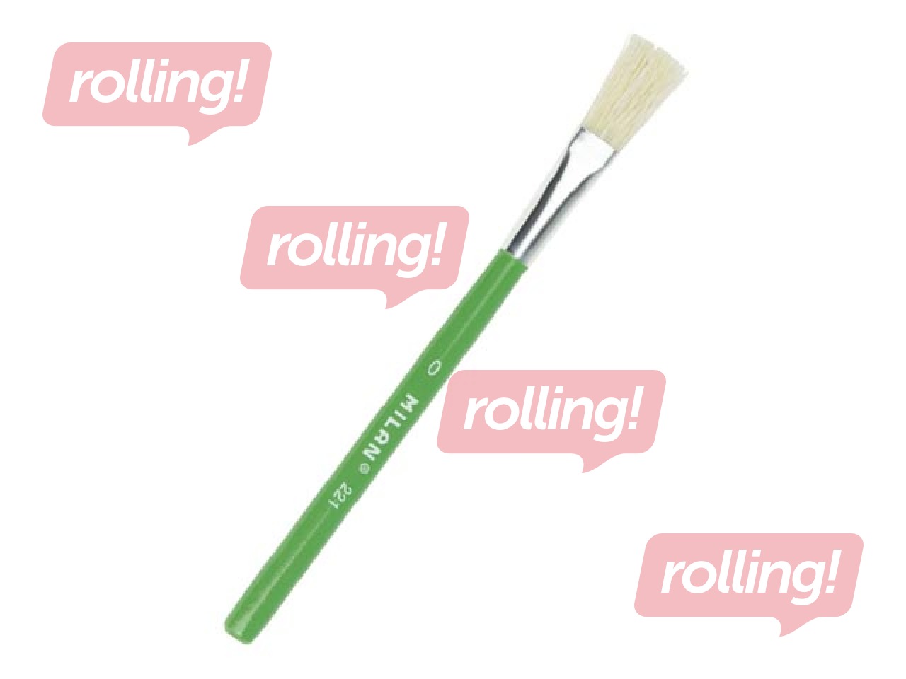 Lai pintsel liimi ja plakativärvi jaoks Milan 221 Nr.0