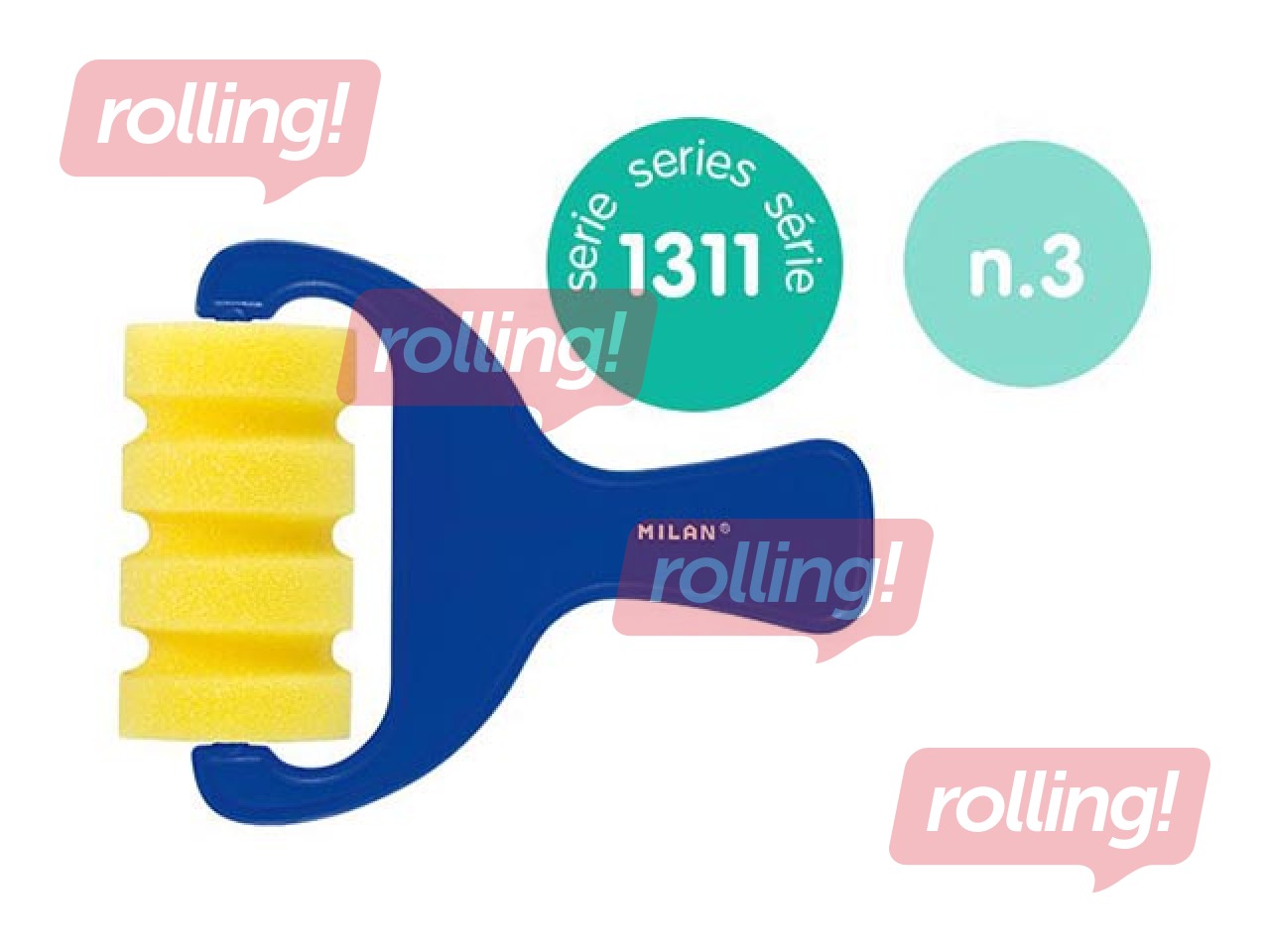 Sponge roller Milan 1311, vertical stripes, 70mm