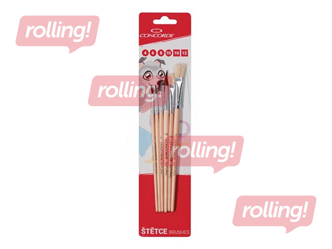 Pintslid Concorde, 6 tk