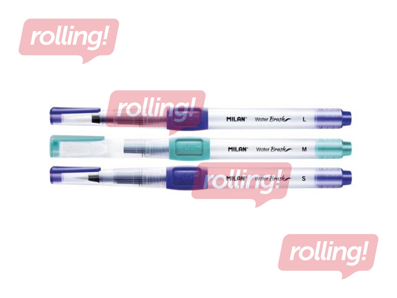 Otiņu komplekts Milan, akvareļiem, uzpildāmas