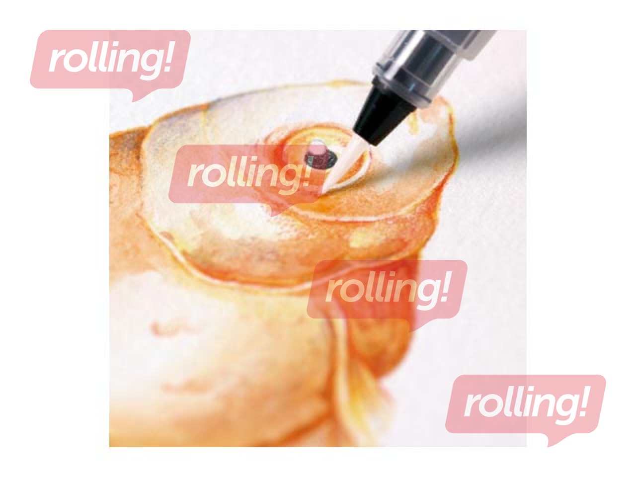 Otiņu komplekts Milan, akvareļiem, uzpildāmas