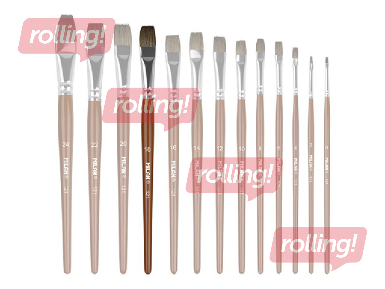 Pintsel Milan 121, Nr.18, lame