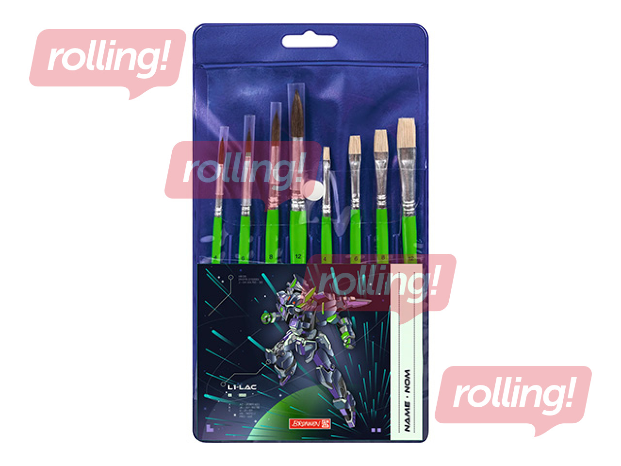 Brush set Brunnen Robot Heroes, 8 pcs.