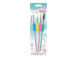Pintslite komplekt Keyroad, Pastel, 4tk