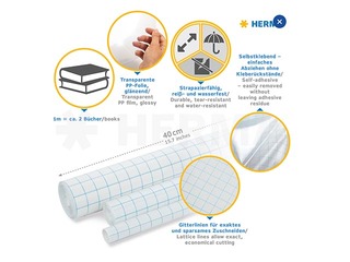 Self-adhesive film Herma, glossy, 40cm x 2m 