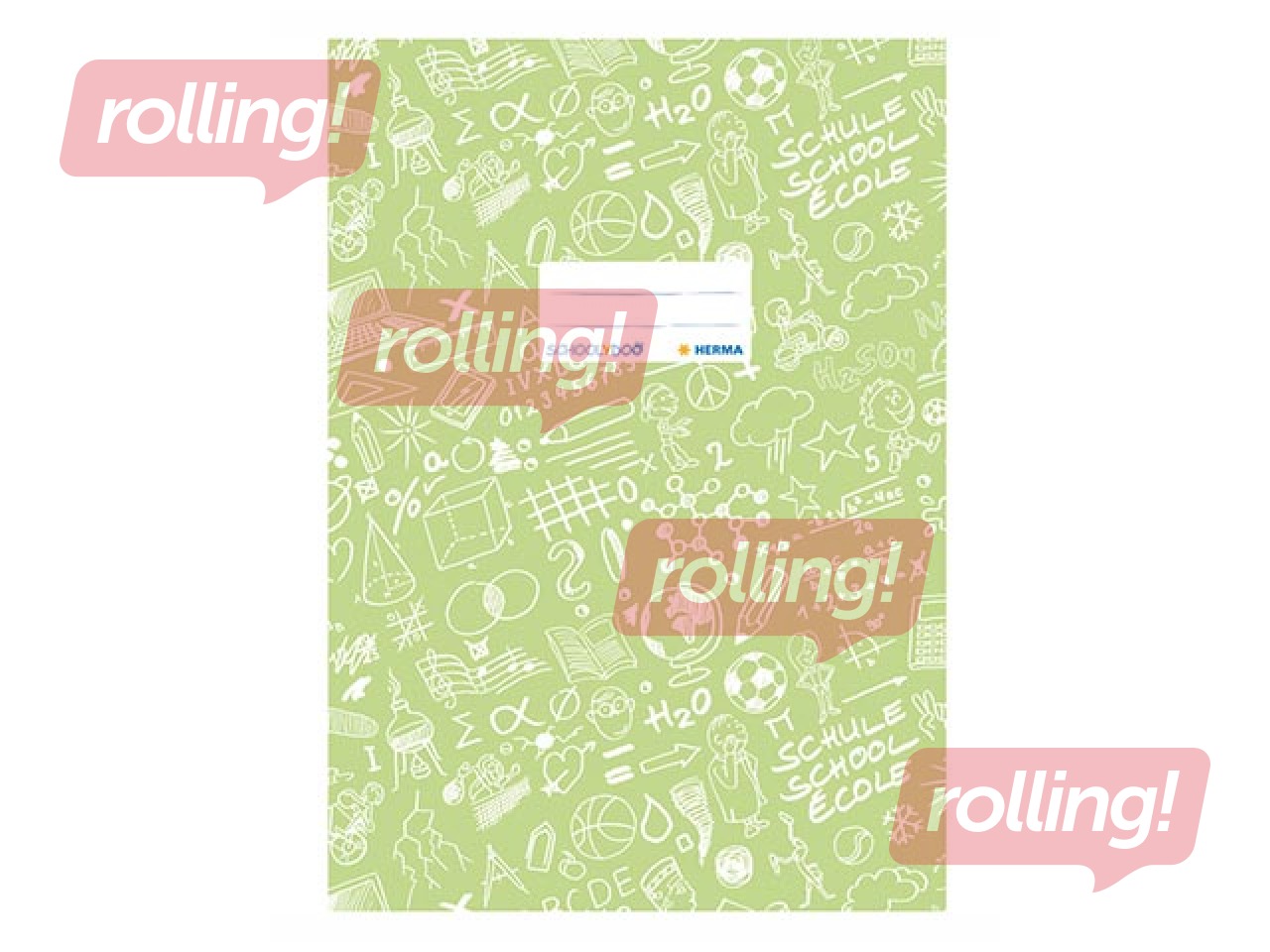 Обложка для блокнота Herma Schoolydoo, A4, светло-зеленая