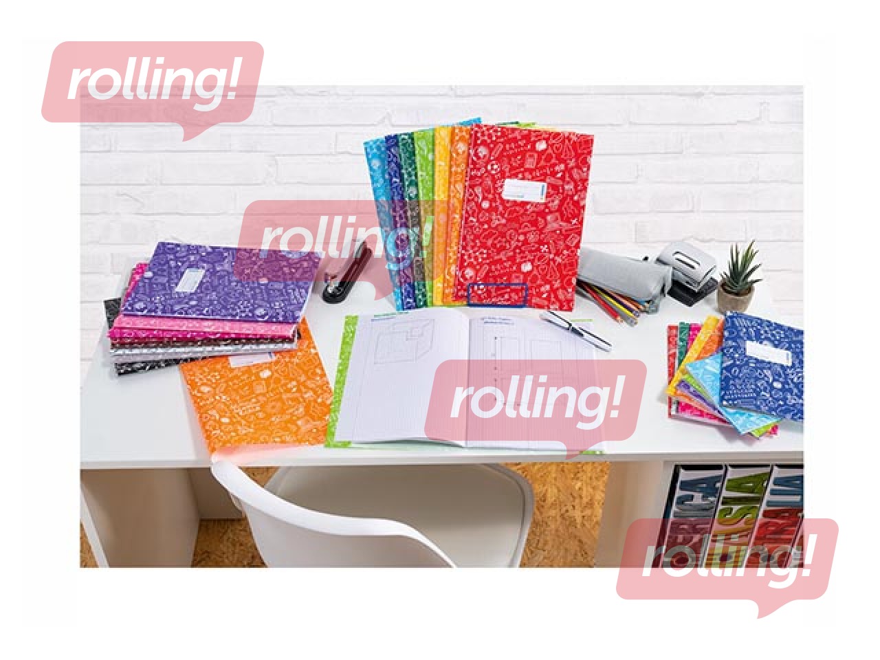 Обложка для блокнота Herma Schoolydoo, A4, светло-зеленая