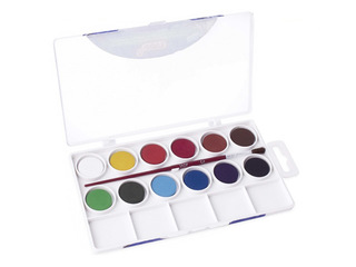 Akvareļkrāsas Jovi, 12 krāsas, ar otiņu