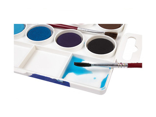 Akvareļkrāsas Jovi, 12 krāsas, ar otiņu