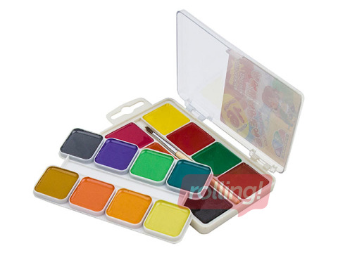 Akvareļkrāsas Gamma, 16 krāsas