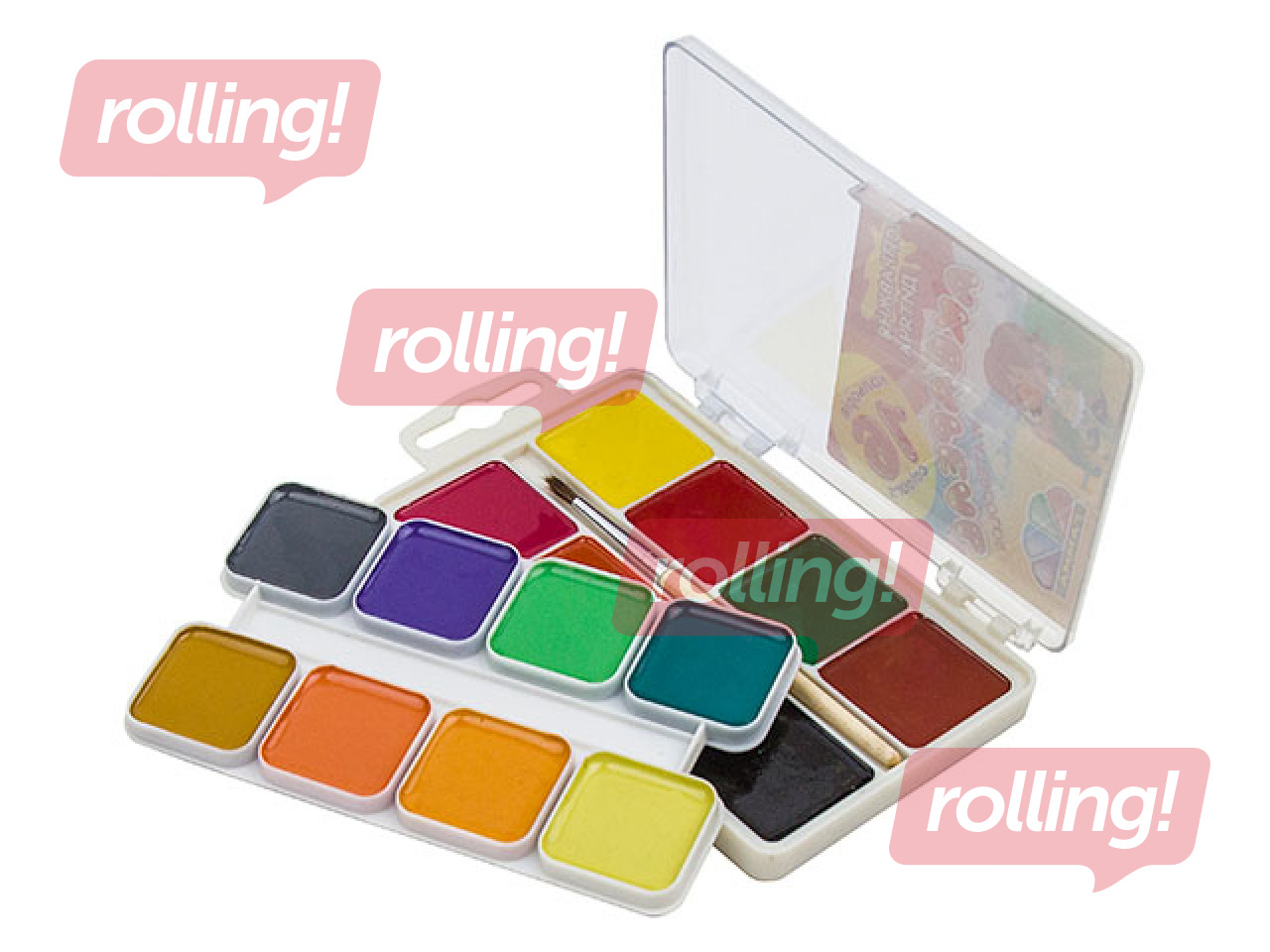 Akvareļkrāsas Gamma, 16 krāsas