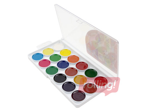 Akvareļkrāsas Gamma, 18 krāsas