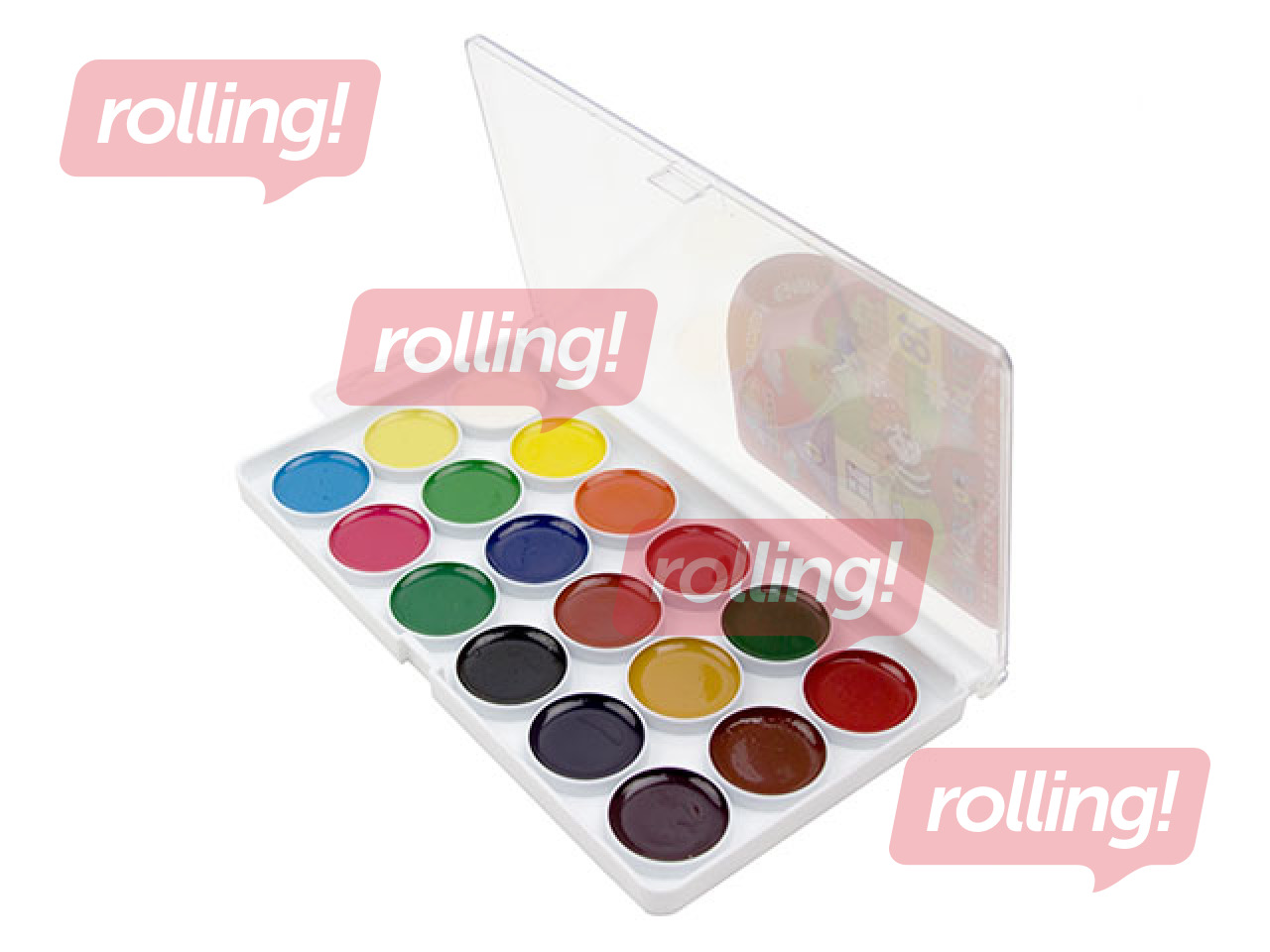 Akvareļkrāsas Gamma, 18 krāsas