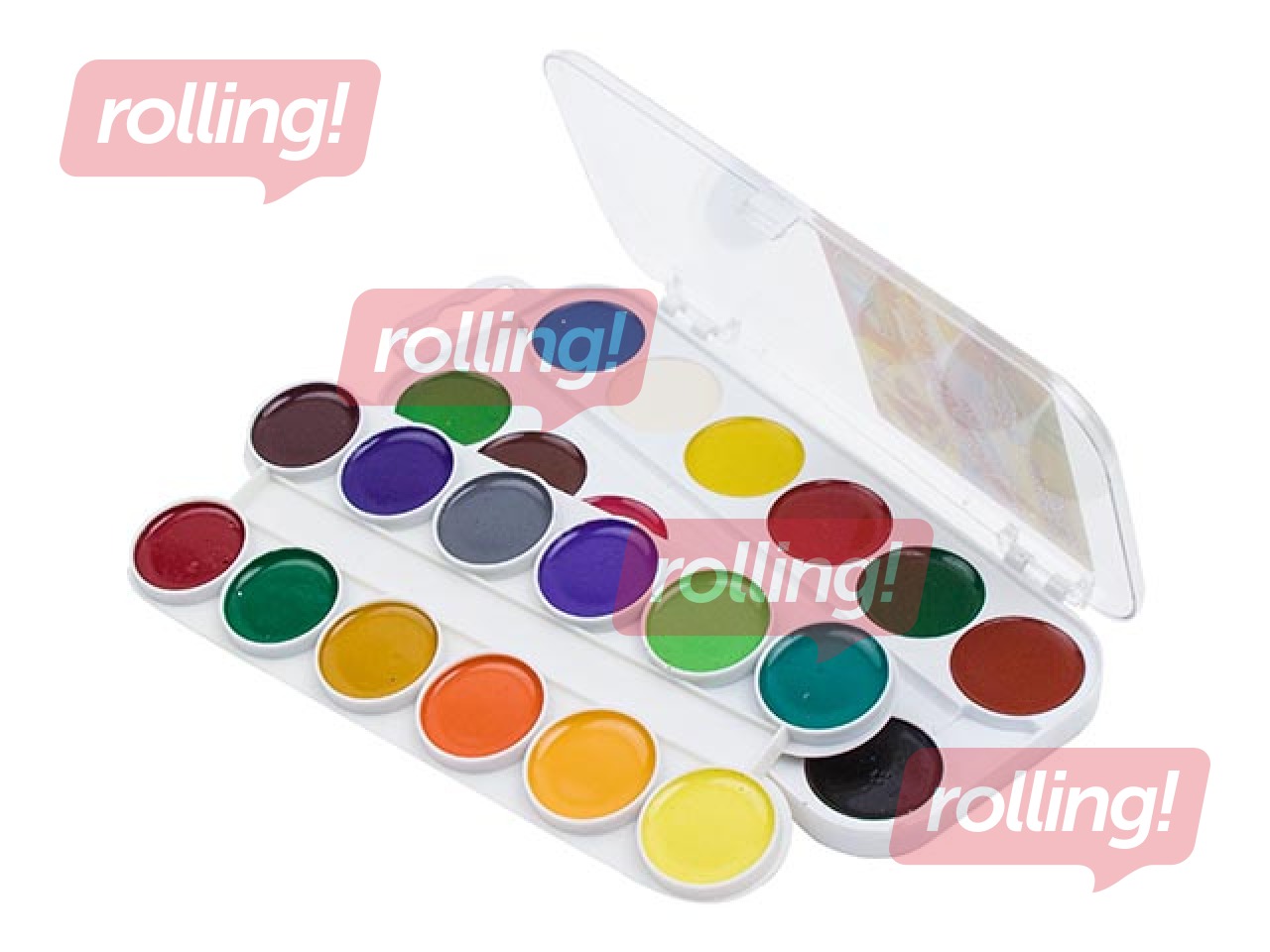 Akvareļkrāsas Gamma, 24 krāsas
