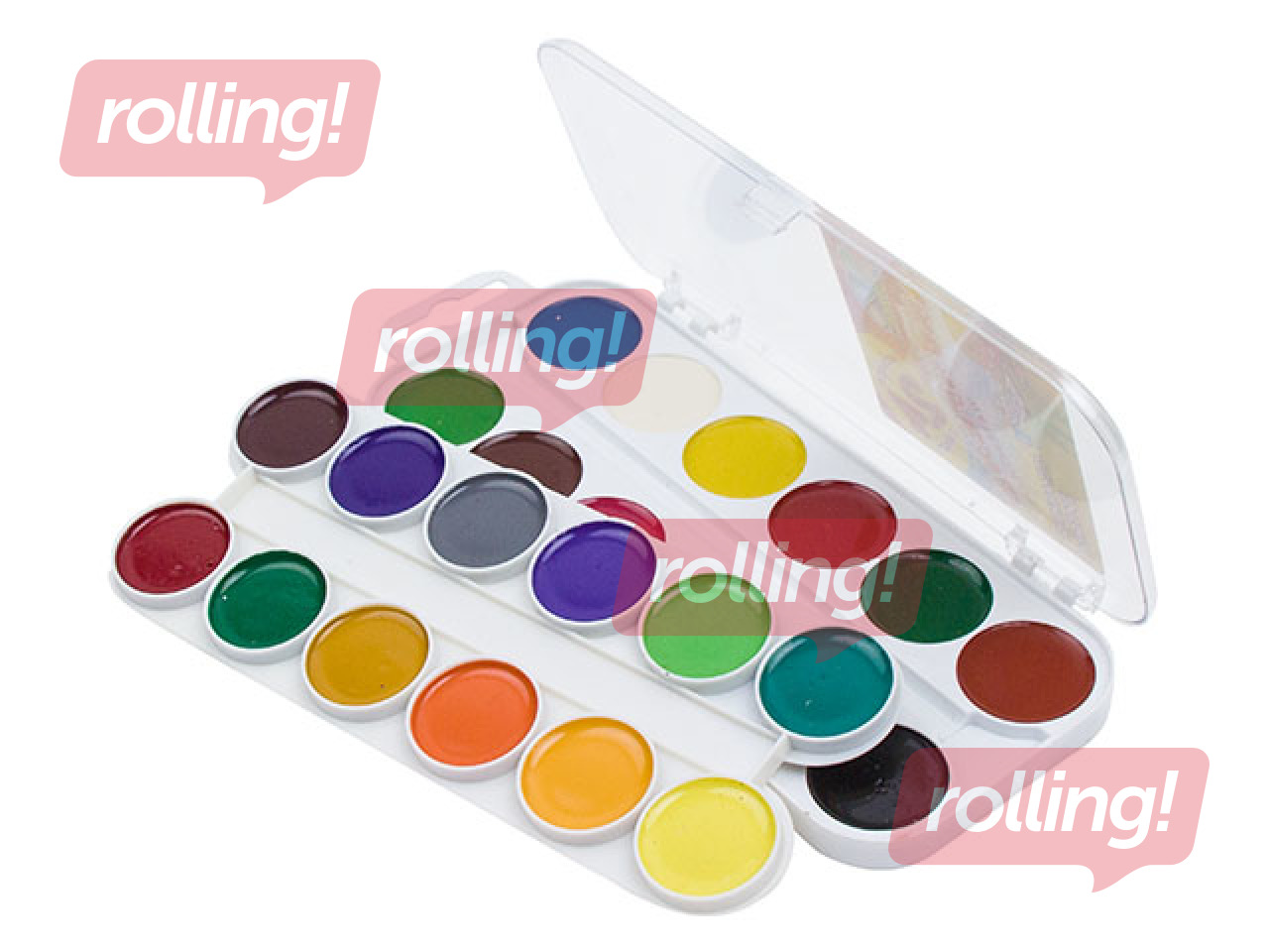 Akvareļkrāsas Gamma, 24 krāsas