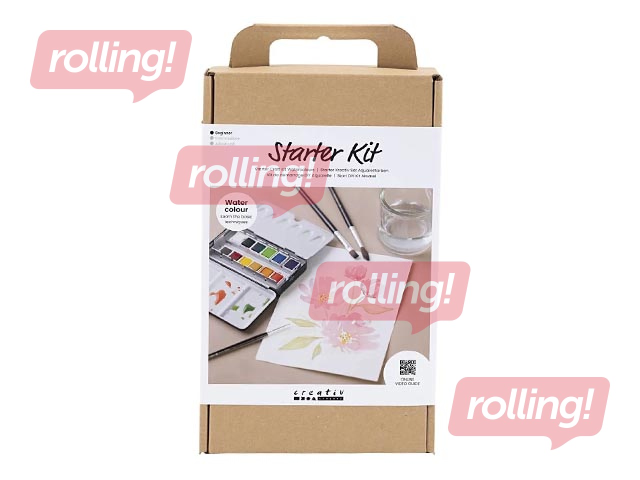 Акварельные краски Creativ Company, металлическая коробка, комплект, 12 цветов