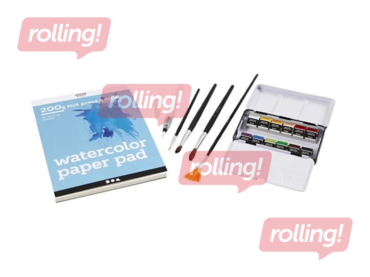 Акварельные краски Creativ Company, металлическая коробка, комплект, 12 цветов