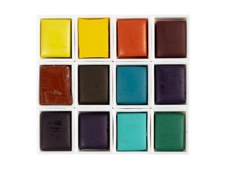 Akvareļkrāsas Creativ Company, metāla kastītē, 12 krāsas