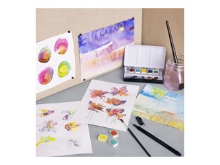 Akvareļkrāsas Creativ Company, metāla kastītē, 12 krāsas