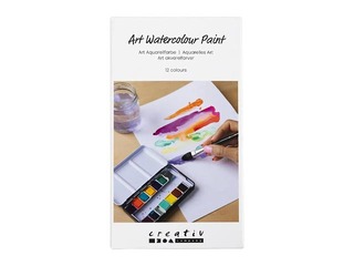 Акварельные краски Creativ Company, металлическая коробка, 12 цветов