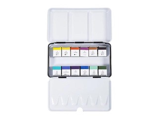 Watercolour paints Creativ Company, metal box, 12 colours